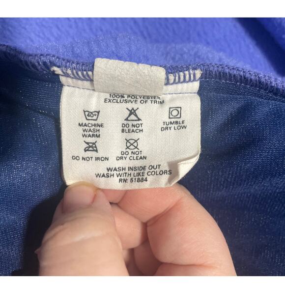 VTG Patagonia Deep Pile Pullover Fleece Sz Medium USA Made 8521 25501 Blue - Picture 8 of 8